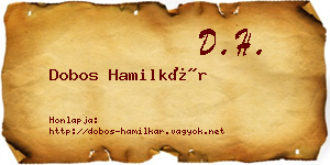 Dobos Hamilkár névjegykártya